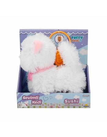 3377 Sevimli Kedi Sushi Sesli ve Hareketli -Sunman