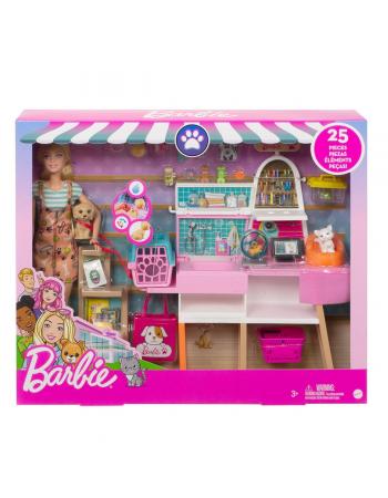 GRG90 Barbie ve Evcil Hayvan Dükkanı Oyun Seti