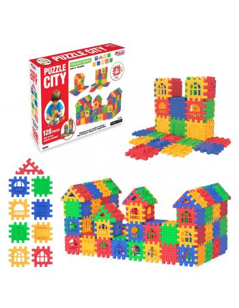 03703 Puzzle City 128 Parça -Dede