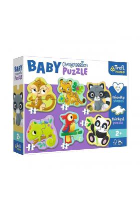 PUZZLE-44005 Egzotik Hayvanlar Baby  Puzzle