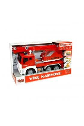WY812A WY812C Sesli ve Işıklı Vinç Kamyonu 1:12 -Vardem