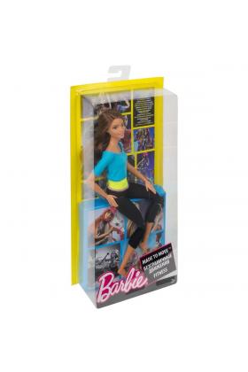DJY08 Barbie® Sonsuz Hareket Bebeği, Kumral - Siyah Taytlı