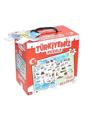 5079 CA Games, Türkiyemiz / 24 parça Puzzle / +3 yaş