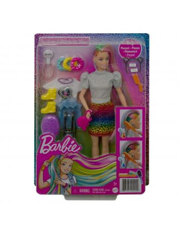 GRN81 Barbie, Leopar Desenli Saçlar Bebeği