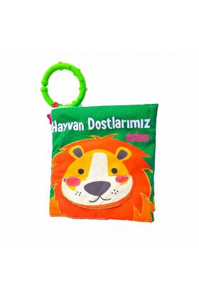 URT003-14 Babycim Kumaş Kitap Hayvanlar - Birlik Toys