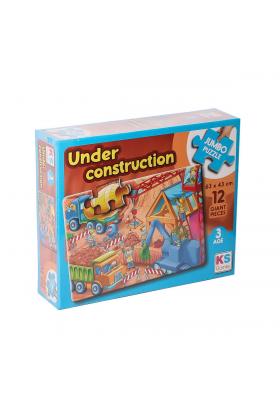 JP 314004 Under Construction Jumbo Puzzle 12 Parça