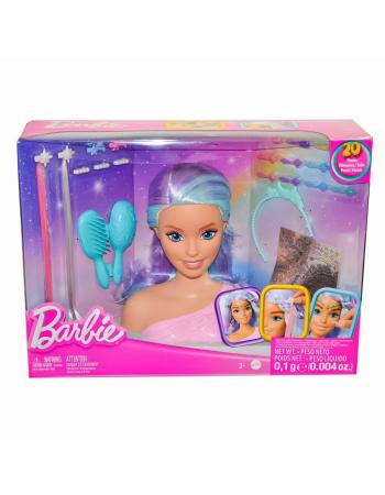 HMD82 Barbie'nin Renkli Saçlı Büstü ve Aksesuarları