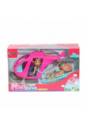 WL-55855 Nini Love Bebek ve Kurtarıcı Helikopter -Vardem