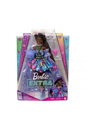 HHN13 Barbie Extra Fancy - Mor Kostümlü Bebek