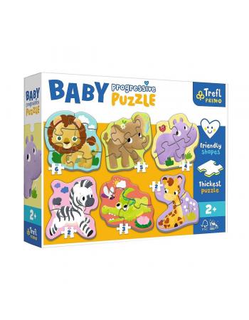 PUZZLE-44002 Safari Hayvanlar Baby Puzzle