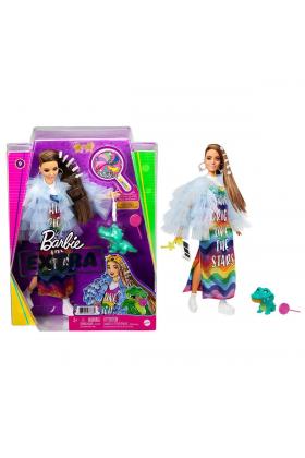 GYJ78 Barbie Extra - Renkli Elbiseli Bebek