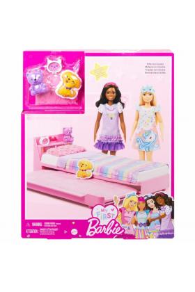 HMM64 My First Barbie - İlk Barbie Bebeğim - Barbie'nin Yatağı Oyun Seti