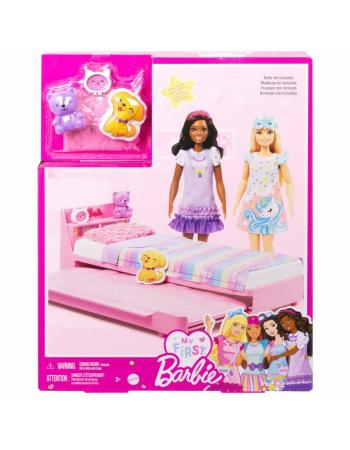HMM64 My First Barbie - İlk Barbie Bebeğim - Barbie'nin Yatağı Oyun Seti