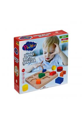 ONY-389 Ahşap Eğitici Bultak Şekiller PlayWood
