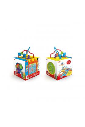 5092 2 in 1 Eğitici Küp ve Puzzle -  Dolu Oyuncak