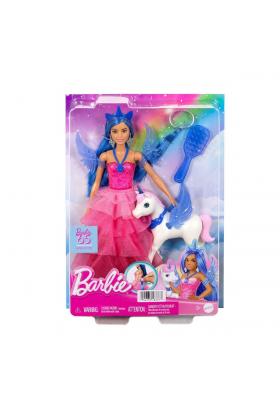 HRR16 Barbie Mavi Saçlı Prenses Bebek