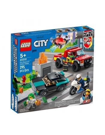60319 LEGO® City - İtfaiye Kurtarma Operasyonu ve Polis Takibi 295 parça +5 yaş