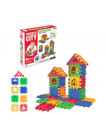 03702 Puzzle City 64 Parça -Dede