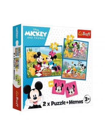 PUZZLE-93344 2IN1 Disney Puzzle -Trefl