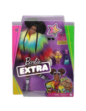 GVR04 Barbie Extra - Renkli Ceketli Bebek