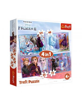 PUZZLE-34323 Frozen 2 4IN1 Puzzle