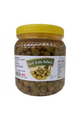 Hatay Yeşil Zeytin Halhalı Kırılmış 1 Kg