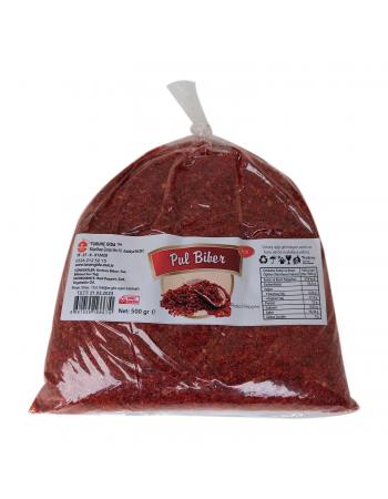 Pul Biber Acılı Az Tuzlu 500 Gr