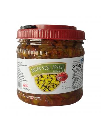 Yeşil Zeytin Kırık Soslu 1 Kg